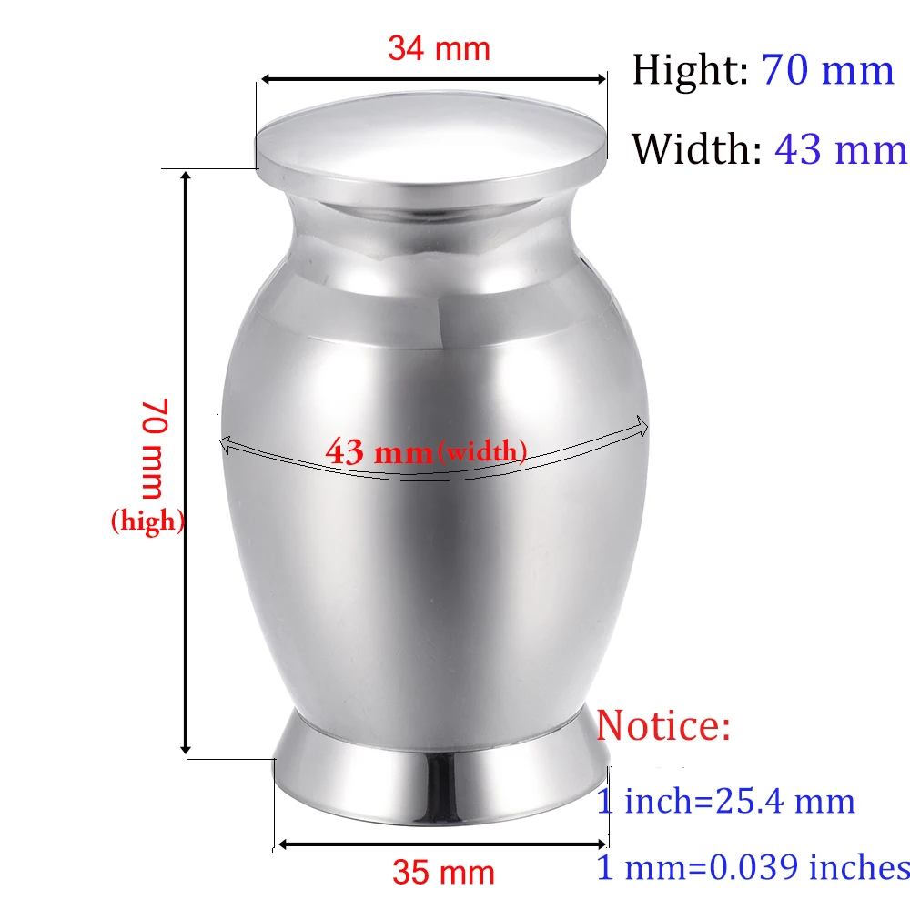 Buy Large Cremation urns Memorial Ashes Keepsake 316 L Stainless steel Urn
