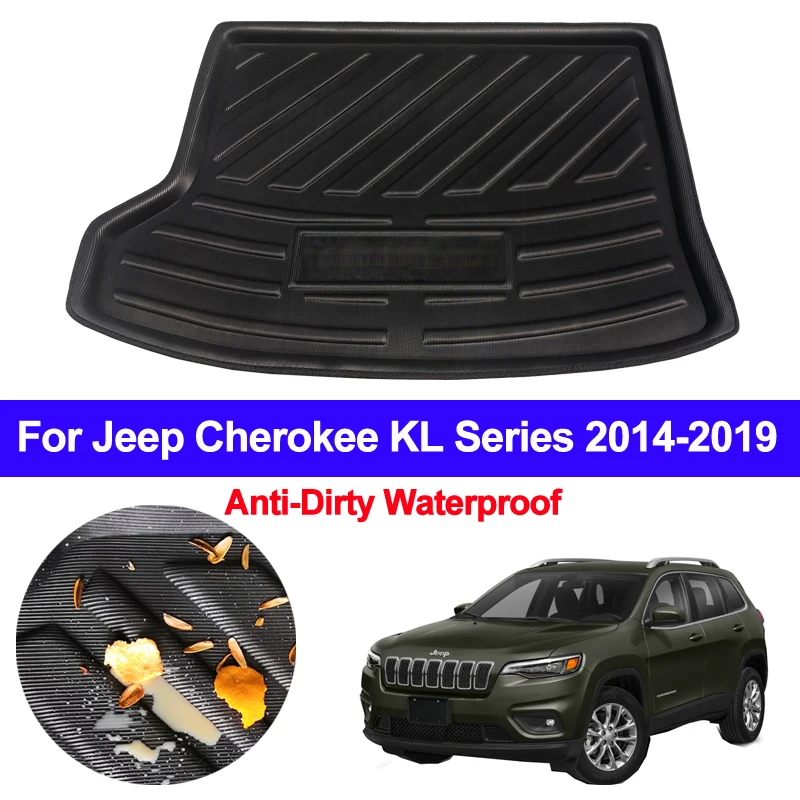 

For Jeep Cherokee KL Series 2014 2015 2016 2017 2018 201 Car Rear Trunk Mat Cargo Tray Boot Liner Carpet Protector Floor Mats