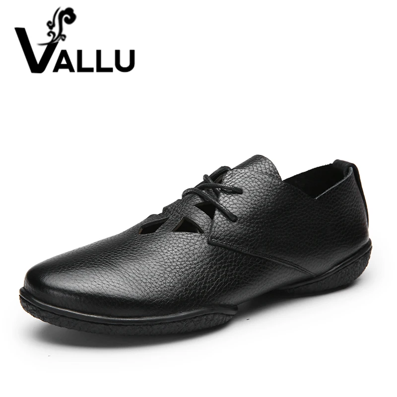 

Super Soft Women Shoes Fretwork Casual Flat Shoes Woman Genuine Leather Lace-Up Handmade Breathable Lady Flats Plus Size 41-42
