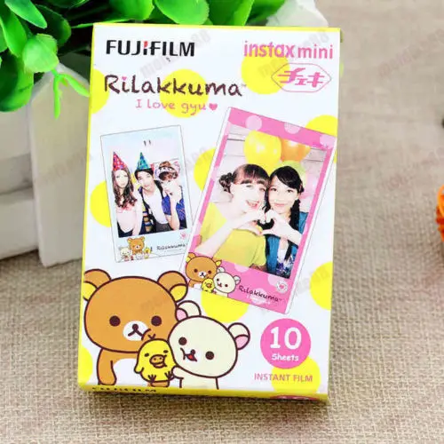 

Original Fujifilm Instax Mini Instant Color Fuji Film Rilakkuma 10pcs for polaroid mini 7s 8 9 25 50s 90