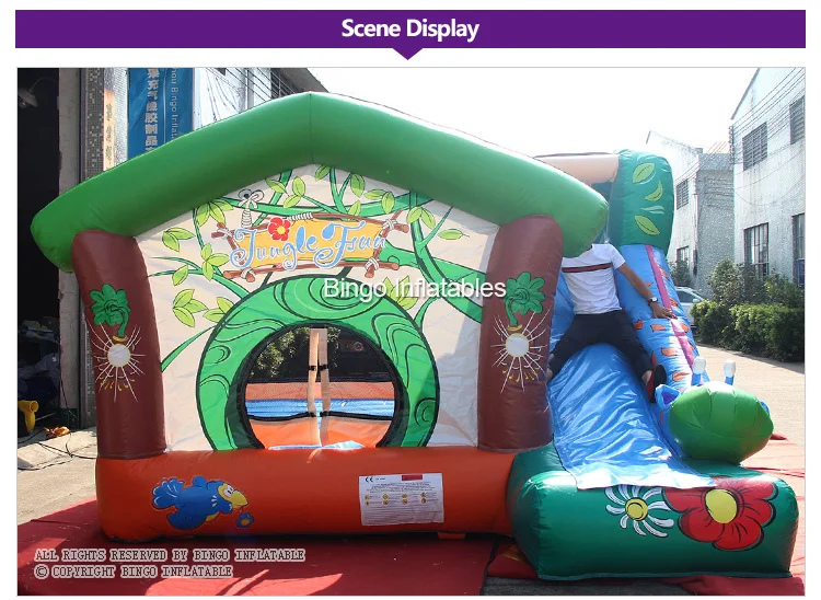 Новое поступление 2017 года Бесплатная доставка 4x4x2.6 м детские надувные Батут вышибала слайд популярный открытый Крытый надувные для детей