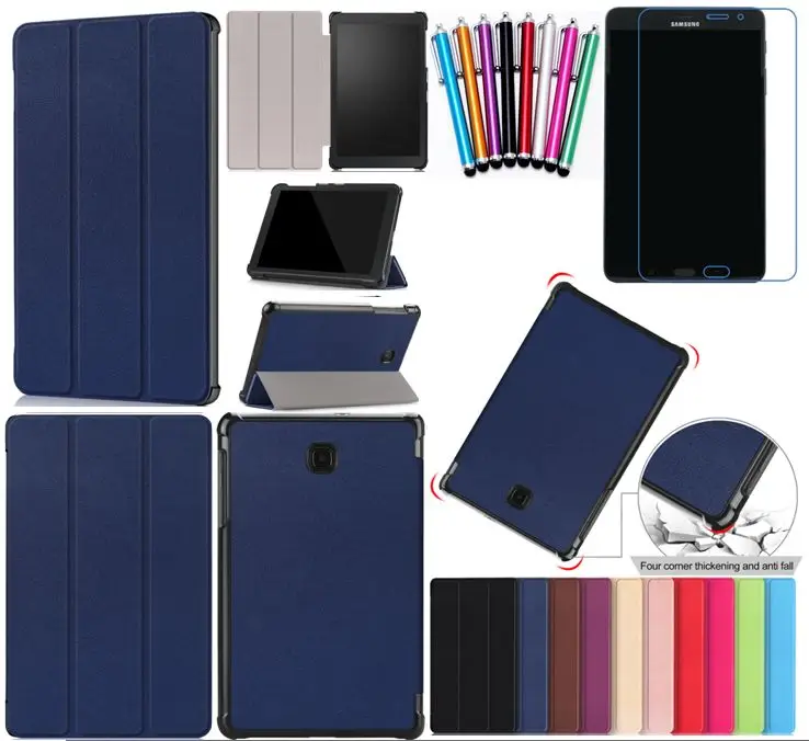 

Brand gligle slim magnet case cover for Samsung Galaxy Tab A 8.0 2018 SM-T387 T387 case shell+Stylus+Screen Film