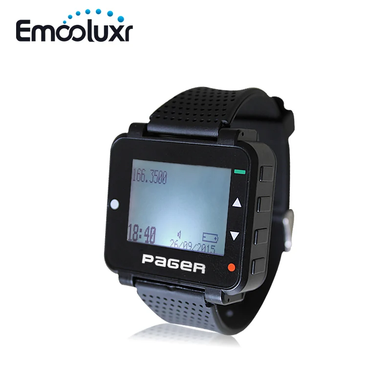 Wireless Wrist Watch Pager Text Message Numerical MessageWireless Calling System