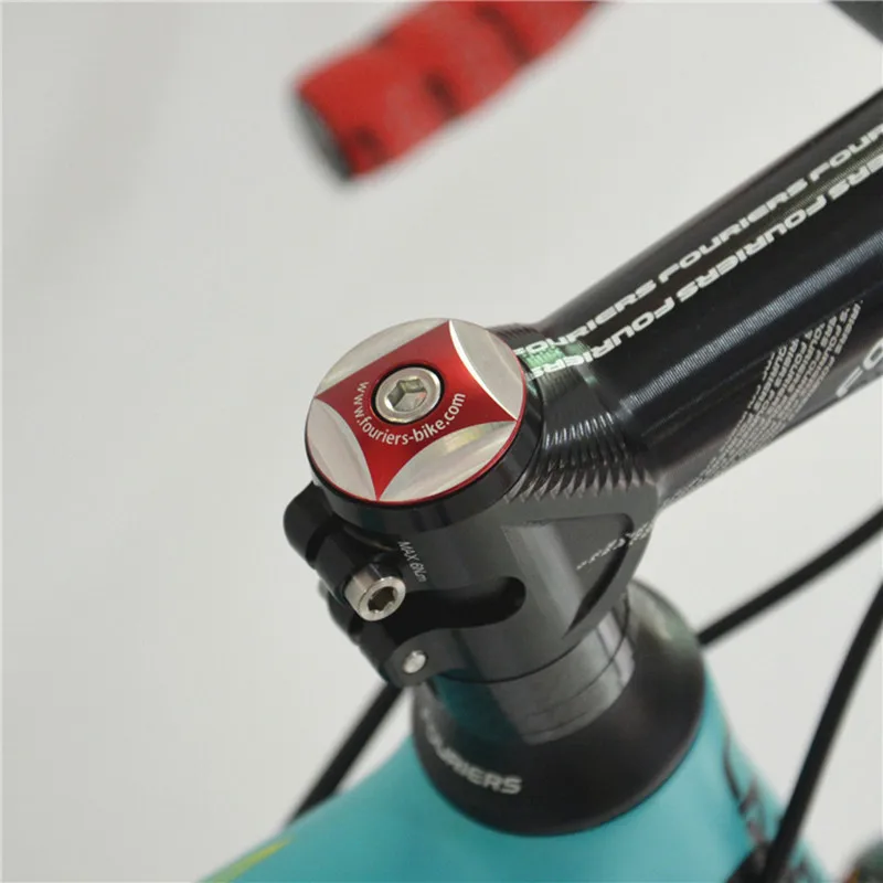 Fouriers велосипедный шток верхняя крышка с винтовым логотипом покера Для 28,6 мм 1 1/" Steerer вилка колпачки для тросов гарнитура ЧПУ Крышка велосипеда части