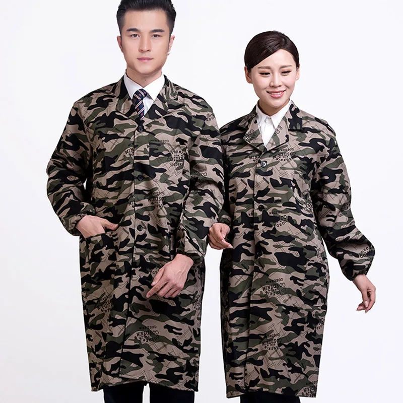 

Spring Autumn Men Women Jacket Camouflage Pockets Military Camo Coat -MX8