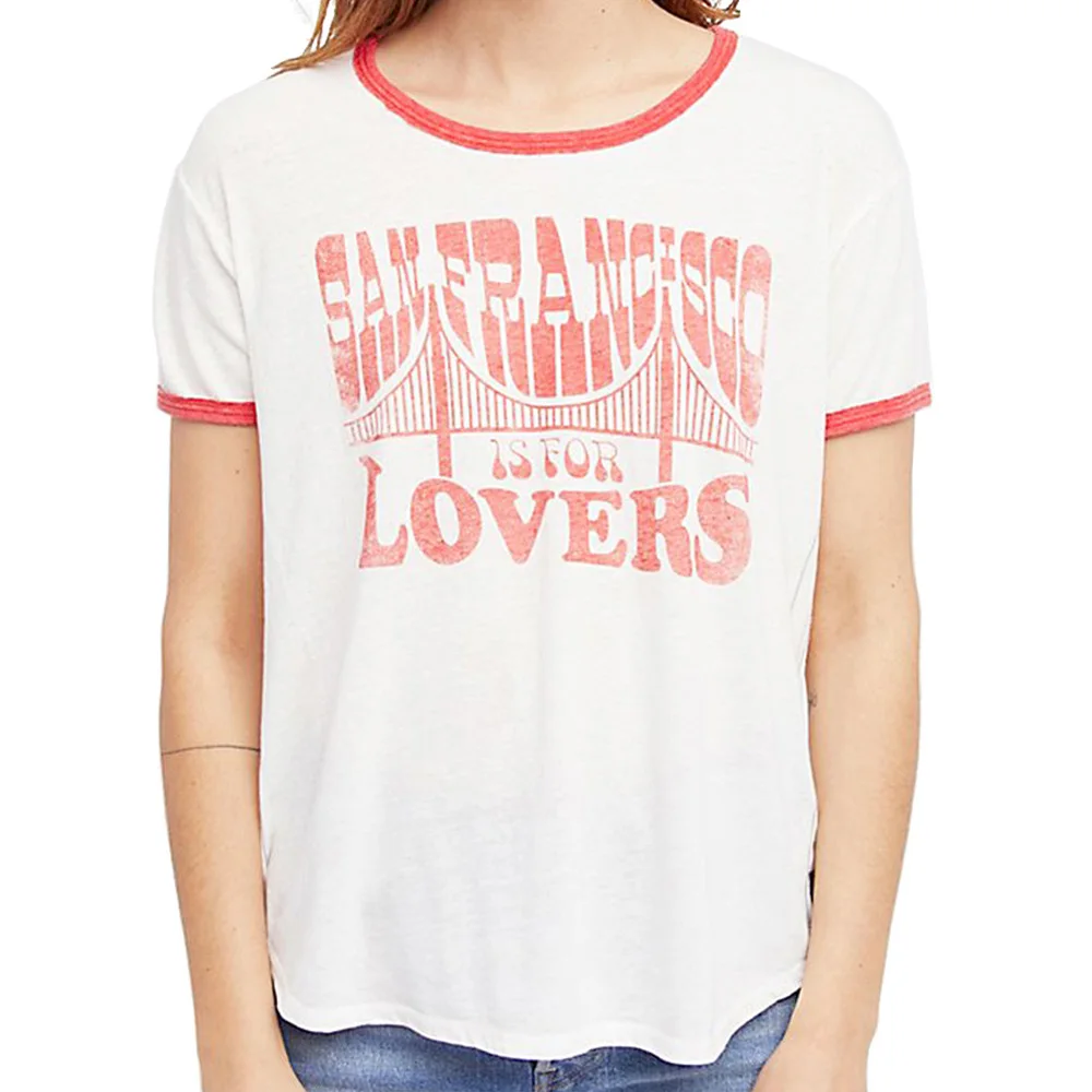 

Lovers Vintage Graphic Tees Women Summer Top Aesthetic Feminist Vegan Grunge Friends Cute White Cotton Lgbt T Shirt Plus Size
