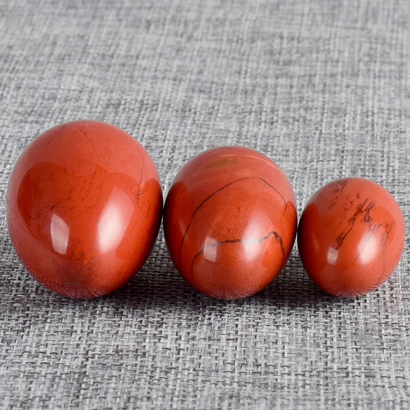 No Hole Undrilled Natural Red Jasper Yoni Egg Pelvic Kegel Exercise Jade Egg Tightening Vaginal Muscle BenWa Ball