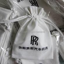 100 шт./лот хлопок мешок ювелирных изделий хлопок подарок мешок хлопка drawstring сумка Украшение с индивидуальным логотипом сумка парфюмерный мешок