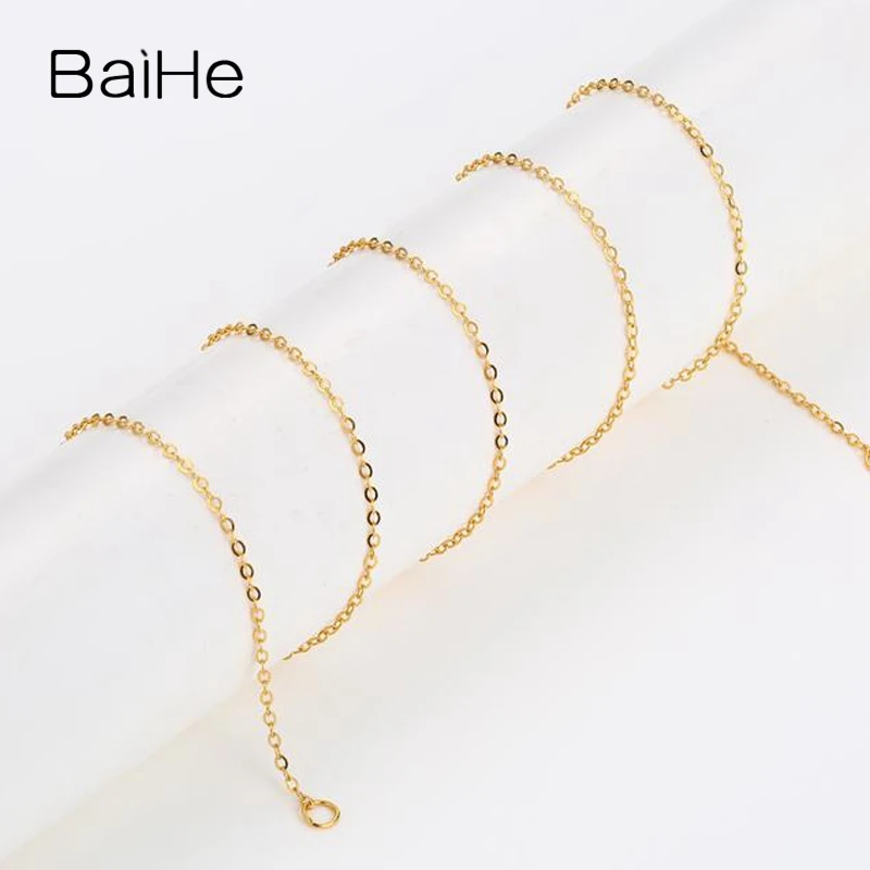 BAIHE, 18 K, желтое золото, сертифицировано, для женщин, модный, хорошее ювелирное изделие, элегантные, Уникальные ожерелья