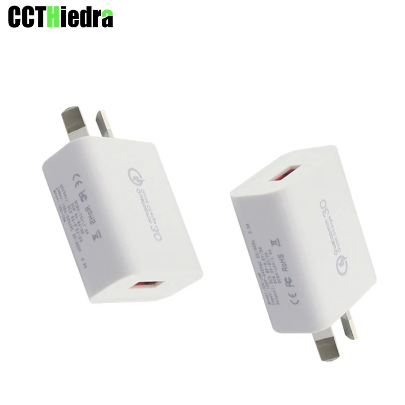 الاتحاد الافريقي ل معظم الهاتف المحمول 5 V 2.1A سريعة تهمة 3.0 Usb جدار واحد USB مهايئ شاحن السفر كوالكوم Qc 3.0 سريع شاحن الاتحاد الافريقي التوصيل