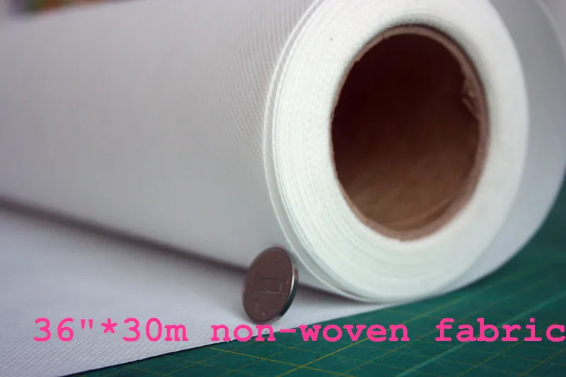 36"*100' roll non woven blank printing fabric canvas rollsin Photo