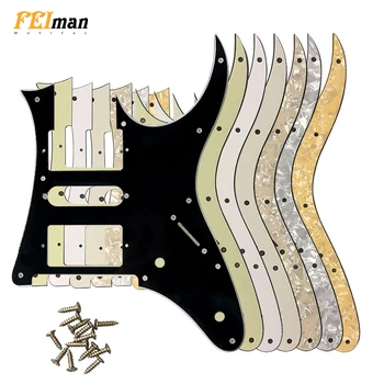 Pleroo Guitar parts pickguards with screws suit for Ibanez RG 350 MZ Japan MIJ Guitar Pick guard Music Replacement Accessory ibanez os rd offspring model pick
