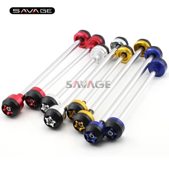 

For KAWASAKI ZX-6R ZX6R NINJA 2005-2006 Motorcycle Front & Rear Axle Fork Crash Sliders Cap Pad Wheel Protector