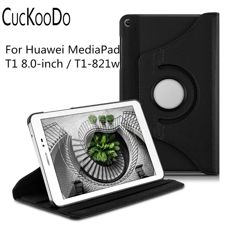 US $586.00 CucKooDo 200Pcslot 360 Degrees Rotation case for Huawei MediaPad T1 80 8inch T1821w Honor T1 Case with stand