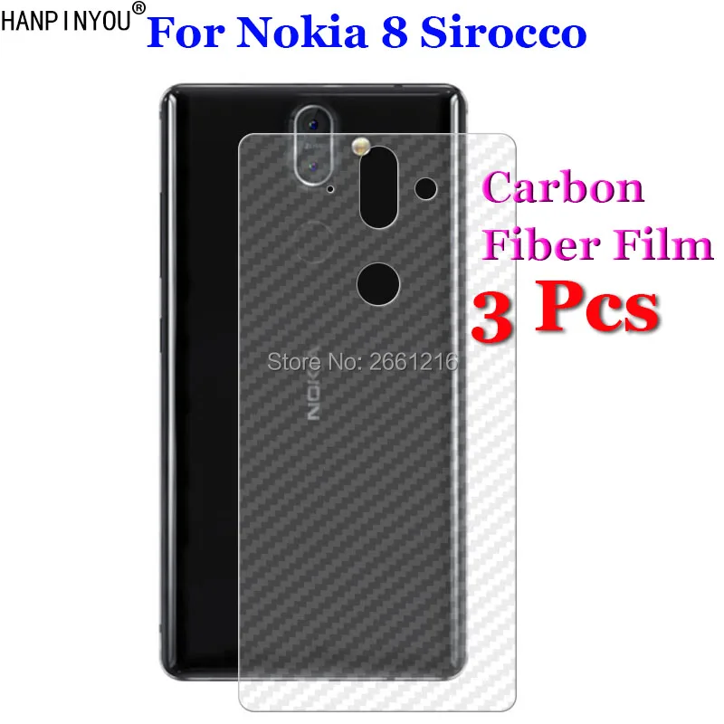 3 шт./лот для Nokia 8 Sirocco 5 &quot3D Нескользящая прозрачная защитная пленка из