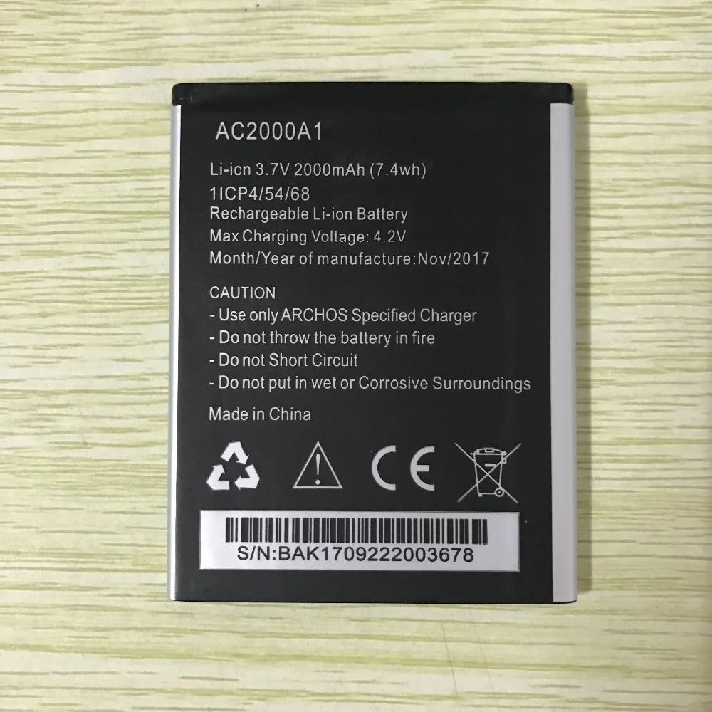 

ZDONG High Quality AC2000A1 battery for Archos 50 Helium 4G phone