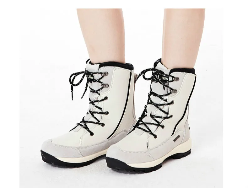 

Outdoor Snow Boots Waterproof Skidproof and Warmkeeping 2018 New Style Mid-boots Lady Snow Shoes Northeast Snow Boots