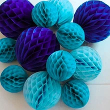 5pc 6inch(15cm) Tissue Paper Honeycomb Ball Decorations for Birthday Party Baby Shower Wedding Aniversary Home New Year Decor