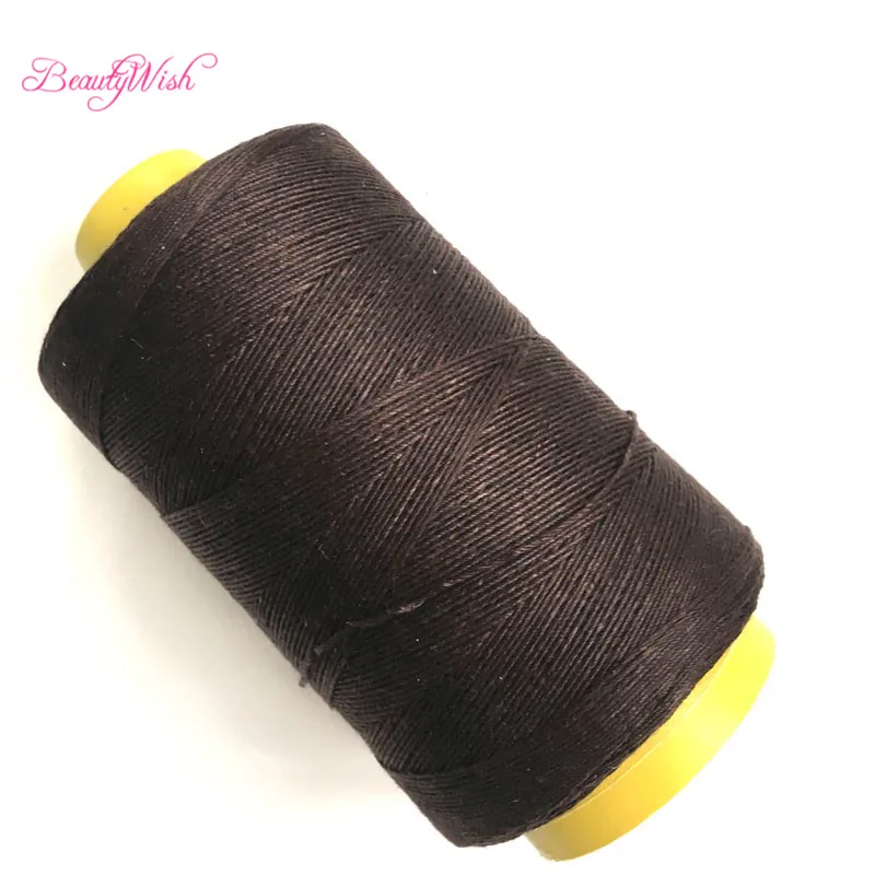 Polyester Hair Track Weft Weaving Sew Decor Thread For Sew-In Hair  Extensions And Making Your Own Hair Black 