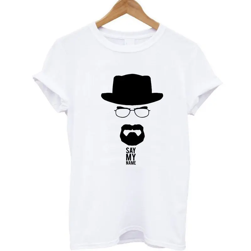 COOLMIND BR0111B хлопок, женская футболка, летняя женская забавная футболка, женские топы heisenberg, женские футболки - Цвет: W BS