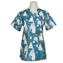 Женский топ с коротким рукавом и принтом милого медведя