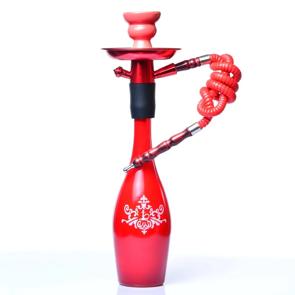 

1Pcs Top Hot Arab Hookah Fashion cool Glass hookahs shisha narguile smoking water pipe for gifts complete set with No bottles