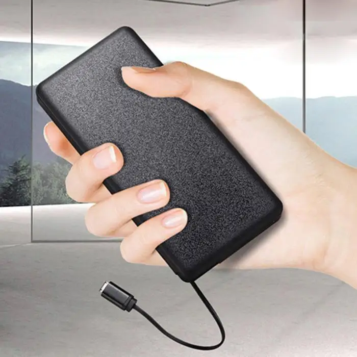 Кабель с данными ультра-тонкий один USB Android аккумулятор портативный 1 зарядное устройство выход Внешний порт питания банк кабель данных с