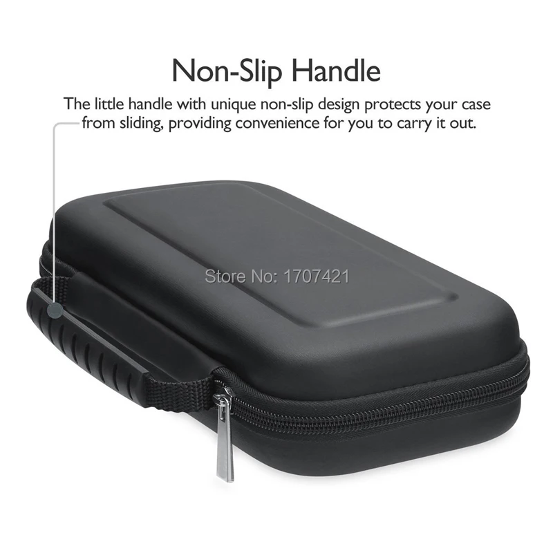 BLACK Protective Hard Portable Travel Carry Case Shell Pouch for Nintend Switch Console & Accessories (10)