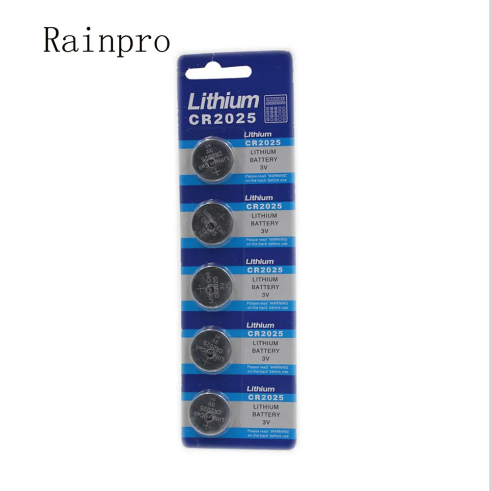 

Rainpro 5pcs/lot CR2025 button battery 3V for automobile remote control computer motherboard electronic name