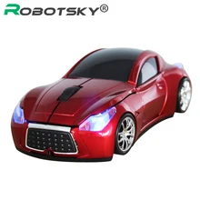 Беспроводная мышь Robotsky 2,4G Infiniti, Спортивная компьютерная мышь для автомобиля 1600 dpi, оптическая игровая мышь для ноутбука и ноутбука