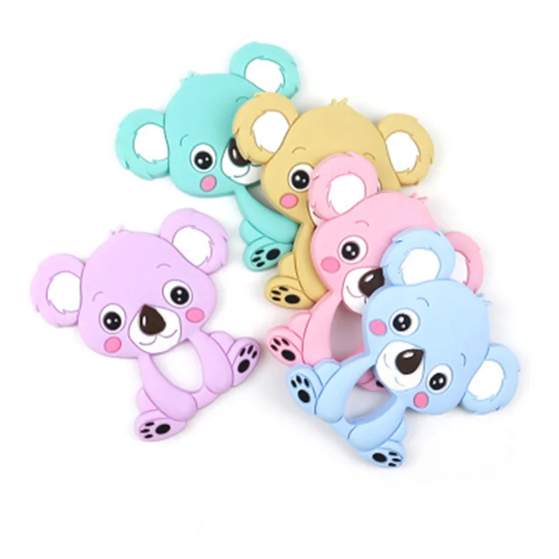 

Teether Tooth Gum Baby Koala Animal Grinding Rod Children Gift Silicone Products Maternal And Child Supplies