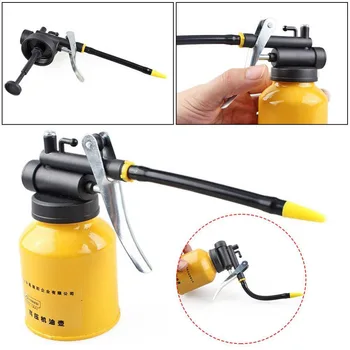 

HVLP Oiler Pump Hose Machine Oil Pot Grease Spray Gun Paint Cans Repair Hand Tool High Pressure Airbrush Chrome Body APJ
