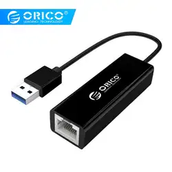 ORICO USB 3,0 Gigabit Ethernet адаптер USB к RJ45 10 м/100/1000 M Соединительная плата локальной компьютерной сети для Windows 10 8 8,1 7 XP MAC OS ноутбука черный