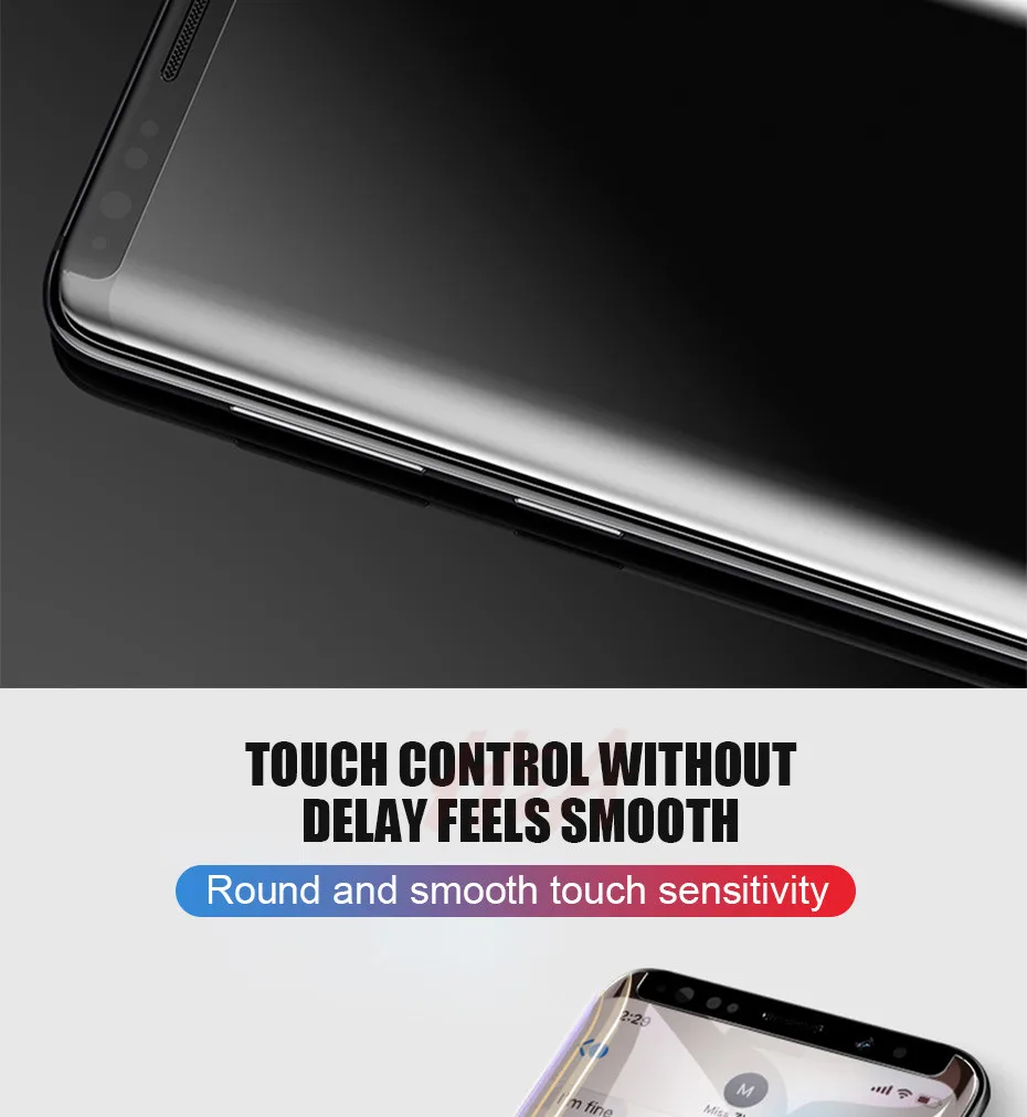 Полностью жидкий клей УФ закаленное стекло для samsung Note 9 8 S9 S8 S7 Edge Защита экрана для samsung Galaxy S10 S8 S9 Plus S10e