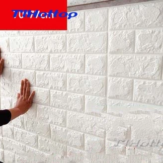 

3D wall stickers self - adhesive creative TV background foam brick waterproof