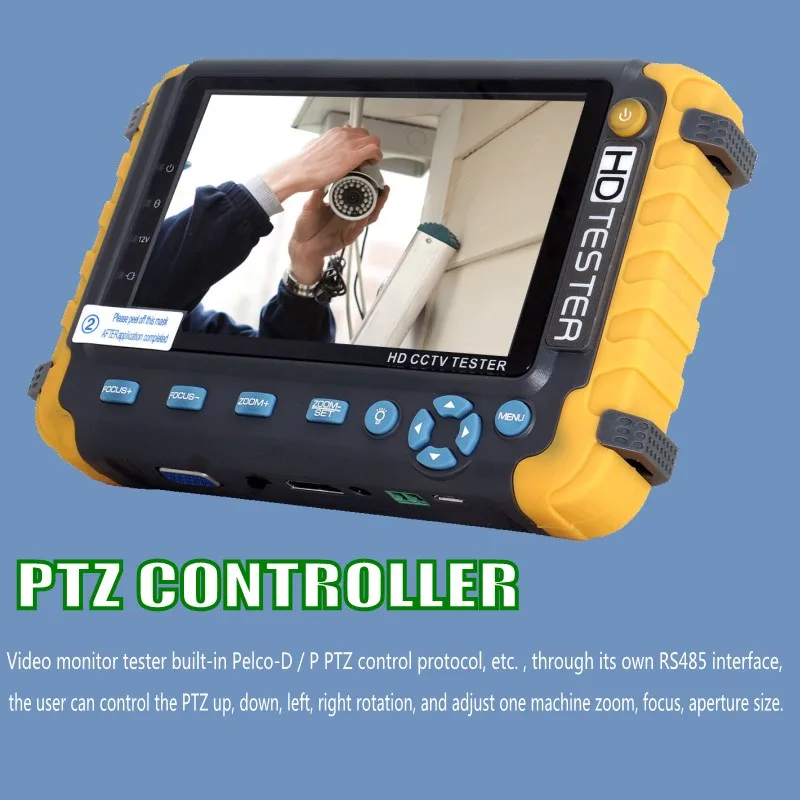 CCTV Тест ER 5MP защита безопасности 5 дюймов тест er AHD TVI 4MP CVI аналоговый CCTV Тест er монитор VGA HDMI UTP кабель тест 8 Вт