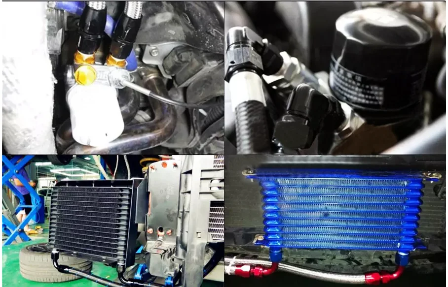 VR RACING-BLUE Универсальный 15ROW 10AN-10AN универсальный двигатель трансмиссионный масляный охладитель TRUST TYPE VR5115B