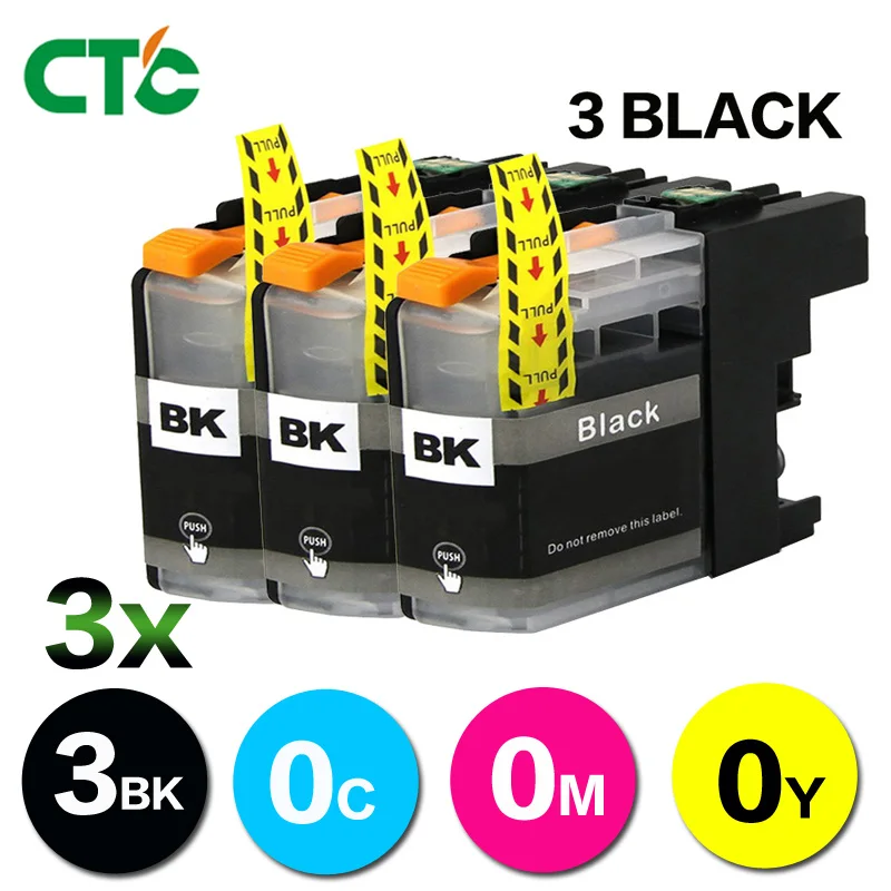 

3black LC233 233XL compatible ink cartridges For Brother DCP-J4120DW MFC-J4620DW MFC-J5320DW MFC-J5720DW J480DW printer ink