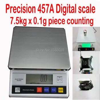 

APTP457A 7.5kg x 0.1g Jewelry Gram Gold Silver Coin Weight electronic bench Scale with Piece Counting Function, Table Top Scale