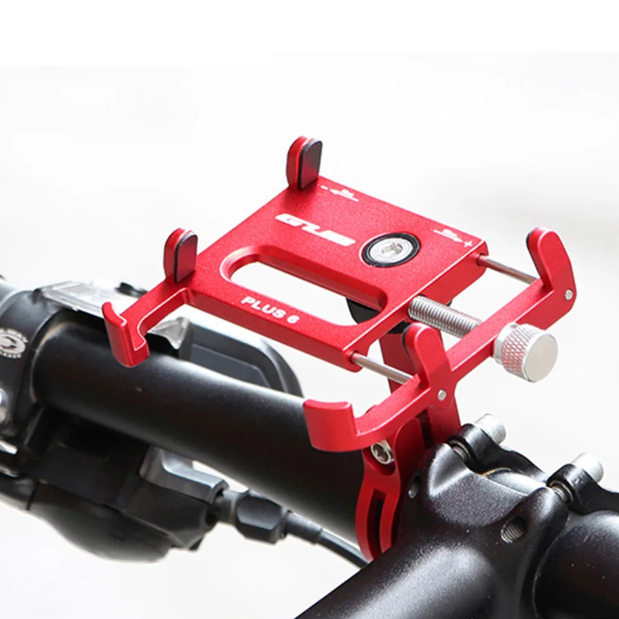 Bicycle Accessories Bicycle Bracket GUB Bike Accessories Plus 6 Aluminum Bicycle Phone Mount Bracket Adjustable Bike Phone Stand Holder for 3.5-6.2 Inch Smartphone