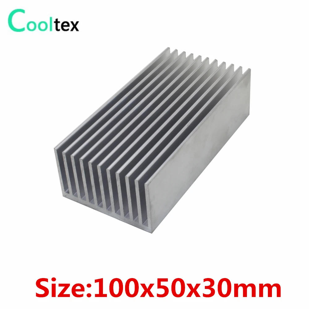 

100% new 100x50x30mm Aluminum HeatSink Heat Sink radiator for DIY electronic Computer Chip RAM LED COOLER cooling