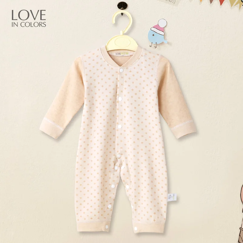 Loveincolors детские комбинезоны из 100% хлопка в горошек мягкая детская одежда|baby