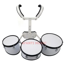 Afanti font b Music b font 3 PCS White Marching font b Drum b font MAD