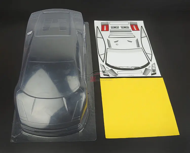 RC lamborghinii прозрачный корпус подходит для HPI RS4 Flux GT3 Drift HSP Tamiya On road 1/10|hpi rs4|rc tamiyatamiya 1/10