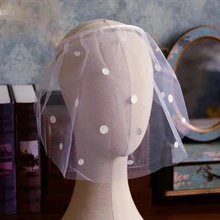 Романтическая аппликация цветок Свадебная вуаль для волос мягкая Румяна Фата невесты для женщин Свадебная тюль вуаль высокого качества