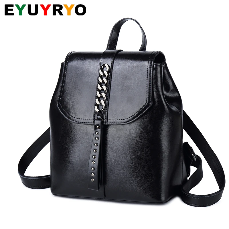 

Fashion Genuine Leather Backpack Women Travel School Bags for Teenage Girls Female Shoulder Bag Youth Bagpack mochila feminina