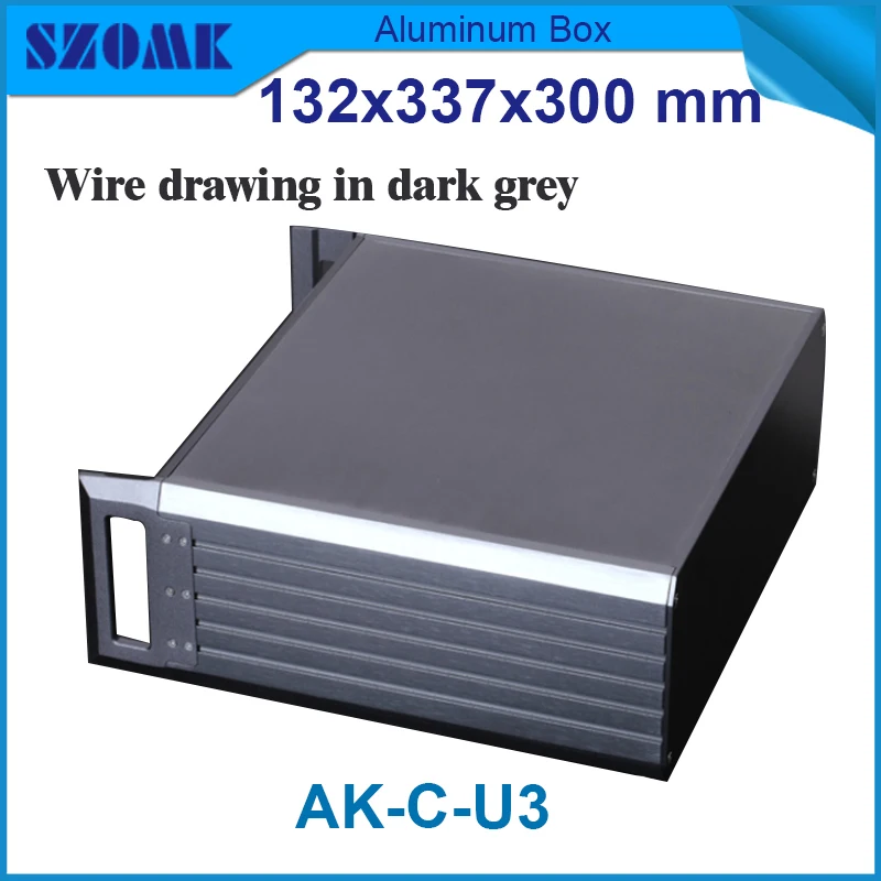 1 piece 3 U chassis Power amplifier aluminum junction rack box rack aluminum 19 inch