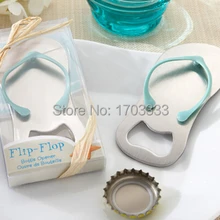 Поп Топ флип флоп открывалка для бутылок из нержавеющей стали тапочки бутылка ключ Свадебные сувениры подарки 300 шт