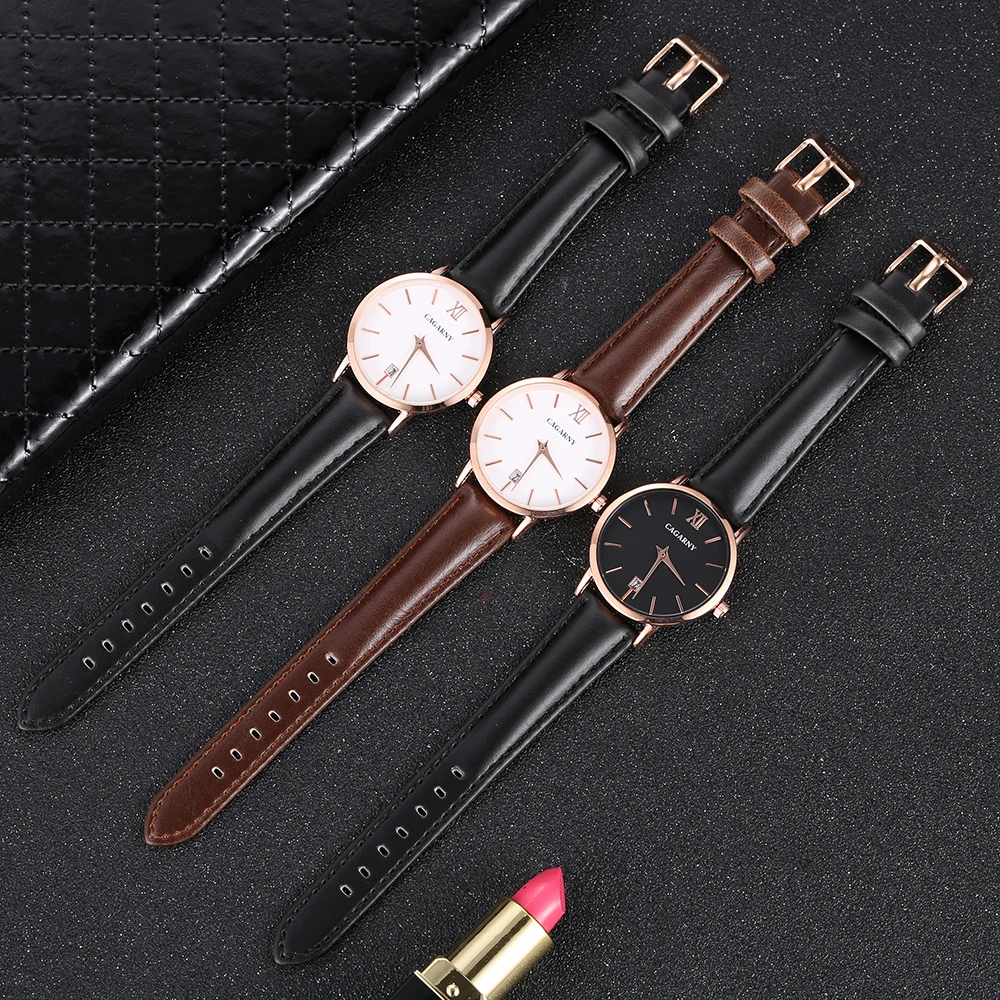 Cagarny Women Watches Luxury Brand Leather belt Ladies Quartz Women Watches 2018 Sport Relogio Feminino Rose Gold Montre Femme Wrist Watch high quality (7)