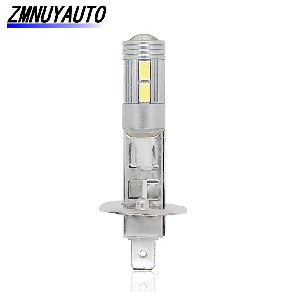 

1PCS Super Bright Bulb LED H1 Fog Lamp Car Light 10SMD 5730 White Auto Daytime Running Lights Vehicle External Bulb 12V 6000K